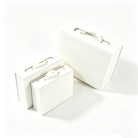 Coffret Cadeau Vert Personnalisé, Boîte Cadeau de Luxe OEM ODM avec Poignée en Cuir PU pour Cadeaux de Fête et d'Affaires