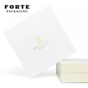 FORTE Flip Cover Jewelry <b>Box</b> New Design With Hot Stamping Logo for Rings <b>Earrings</b> Necklaces Bracelets Pendant Packaging <b>Gift</b> <b>Box</b> - Product Image 3