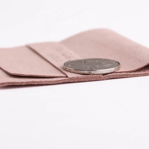 PandaSew Elegant Dusty Pink <b>Envelope</b> Microfiber Jewelry Pouch with Band Custom Logo - Product Image 4