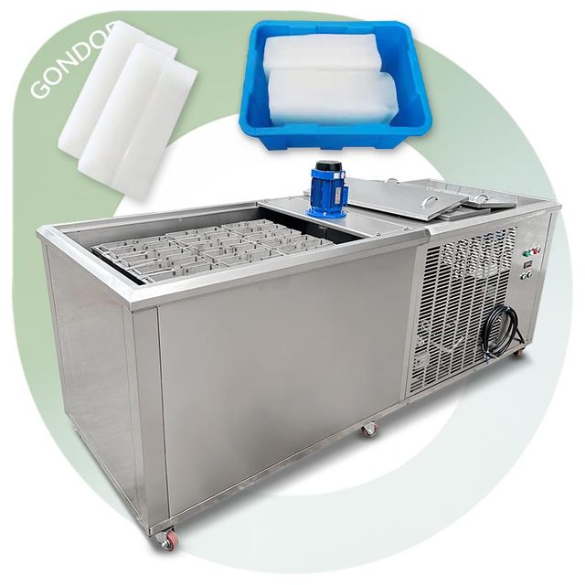 Guangzhou 2 Ton Ice Brick Transparent Ice Block Make Machine Small Price with Solar Panel in Germany Cameroon