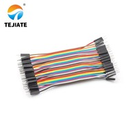 Cable de Conexión TEJIATE de 40 Pines, Macho a Hembra, Conector de 2.54 mm, Cobre Puro, 200 mm, para Arduino, PCB, Electrónica