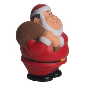 High Quality Soft PU Santa Shaped <b>Squeez</b> Toys Wholesale Promotional Stress <b>Balls</b> - Product Image 2