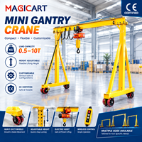 Mini-grue portique simple de 3 tonnes, légère et portable, pour atelier, garage, levage en intérieur