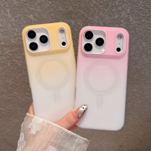 Ốp điện thoại không dây từ tính 2 trong 1 Gradual Colors dành cho iPhone 17 Pro Max 16 15 14 13 12, chất liệu TPU PC mờ bảo vệ mặt lưng - Product Image 1