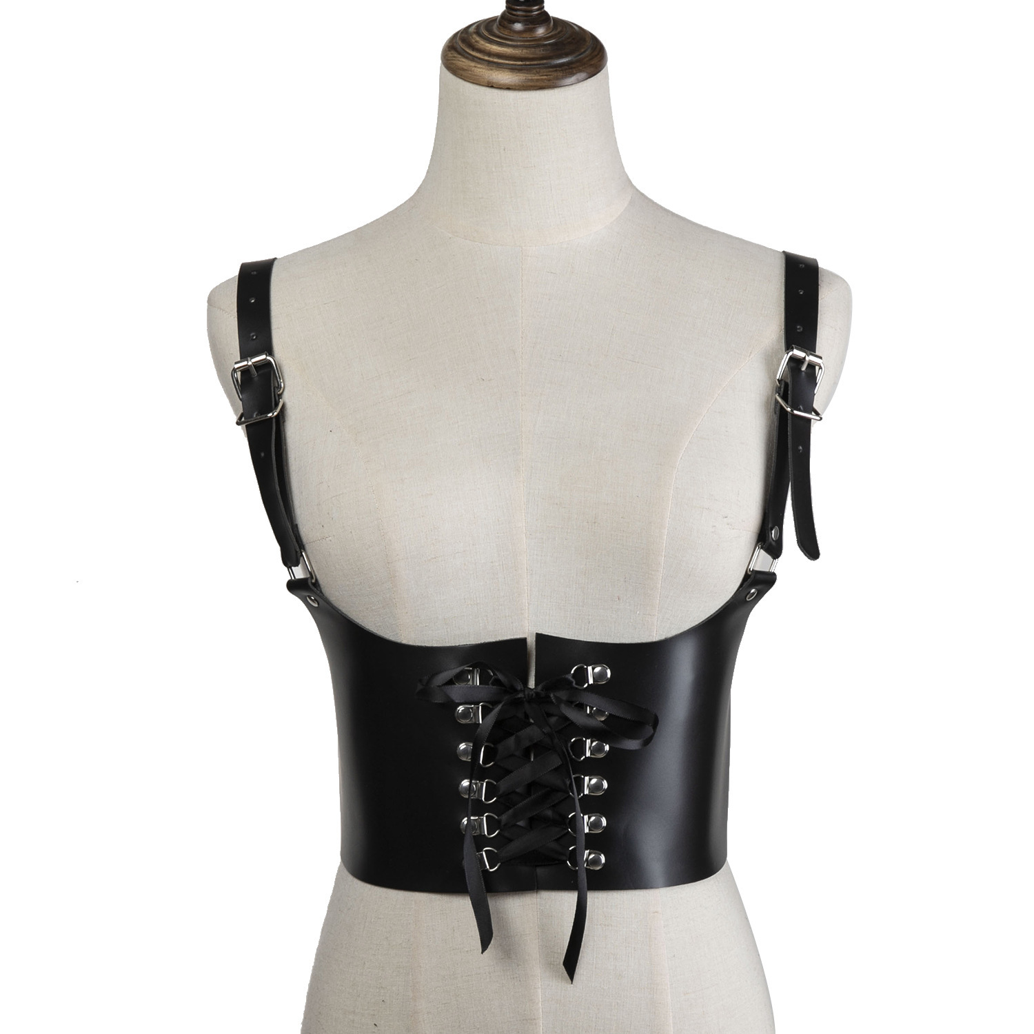Harness Suspenders Women PU Leather Corset Belt for 