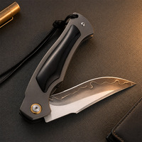 Importiertes SKD11 Stahl-Taschenmesser mit Kamelknochen-Griff, Keramikkugellager und Liner-Lock für den Täglichen Gebrauch und Camping, Großhandel OEM