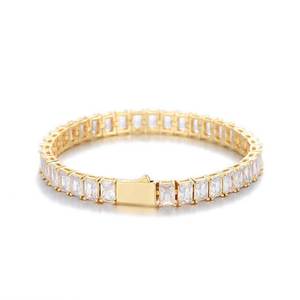 Bracelets de tennis personnalisés OEM en argent S925, style hip-hop, avec moissanite VVS1, chaîne éternité, bijoux fins, vente en gros, fabricant et fournisseur - Product Image 1