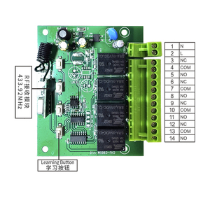 لوحات تحكم لاسلكية HCS301 بنظام الكود المتغير، 4 قنوات، تردد 433.92 ميجاهرتز، للتحكم في المحركات للبوابات وأبواب المرآب، تعمل بجهد 90-250 فولت متردد - Product Image 5