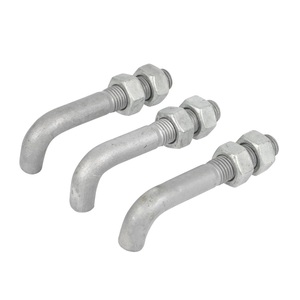 Grade 8.8 HDG L Foundation Right Angle Bolt Hanger Bolt Shape Hook l Type <b>Concrete</b> Anchor Bolt - Product Image 3