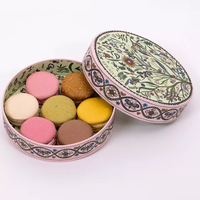 Boîte à macarons en papier kraft personnalisée de luxe avec insert en plastique transparent, impression en relief, chocolat, biscuits, macarons, matériaux recyclés
