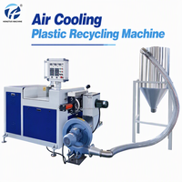 Granulateur HONTO HT-75 60-90kg/h pour le recyclage du plastique HDPE LDPE, équipement de broyage et de granulation à refroidissement par air
