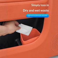 Poubelle de porte de voiture en TPE, multifonctionnelle, séparation sec/humide, anti-poussière, étanche, anti-fuite, boîte de rangement écologique