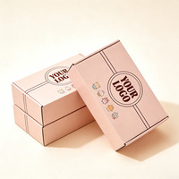 Boîte en carton ondulé réutilisable, écologique et recyclable pour faux cils - Conteneur compact pour le rangement et l'expédition des cils, idéal pour les cadeaux