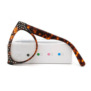 نظارات قراءة عالية الجودة مع مكبر للأزياء الماسية ، نظارات قراءة من ورق درجة - Product Image 2