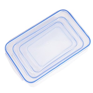 Refrigerador <span class=keywords><strong>Rectangular</strong></span> Sellado para Cocina, Caja de Almacenamiento con Tapa de Plástico, Fiambrera Calentada por Microondas - Product Image 6