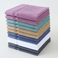 100% Cotton Knitted Solid Color Hotel Towel with Custom Logo Quick-Dry Model 10507