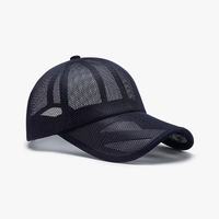 Nouvelle casquette de baseball respirante en maille, 6 pièces, avec logo personnalisable, tendance et polyvalente, couleur unie réglable pour l'été