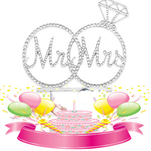 <span class=keywords><strong>MR</strong></span> <span class=keywords><strong>MRS</strong></span> e <span class=keywords><strong>Mrs</strong></span> Wedding Gold Love Wedding Cake Plug-in Topper torta nuziale - Product Image 6