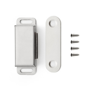 Loquet de porte magnétique en acier inoxydable de 1-13/16 po, quincaillerie dissimulée pour portes d'armoires de cuisine - Product Image 2