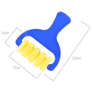 Juego de pinceles de esponja Mu Kun, 4 piezas con diferentes patrones de rodillo para niños, herramienta de dibujo y manualidades - Product Image 2