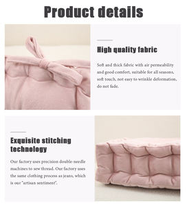 Квадратная напольная подушка для взрослых Мягкая фланелевая Толстая Подушка для медитации для йоги гостиной балкона уличная татами - Product Image 4