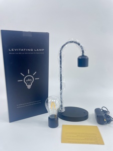 Lámpara de Escritorio Moderna e Innovadora de Cristal con Cargador Inalámbrico, Levitación Magnética, Control Táctil, Bombilla LED Flotante para Dormitorios - Product Image 6