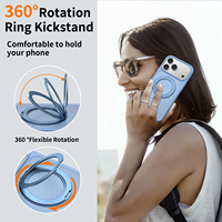 Étui magnétique pour iPhone 18 Pro Max avec support magnétique, coque de téléphone antichoc translucide mate pour iPhone 16 17 18 Pro