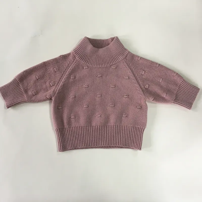 Custom Soft Kids Top For Winter Warm Winter Baby Knitted Sweater Cotton Kids Outfits Toddler Unisex Baby Knitting Sweaters