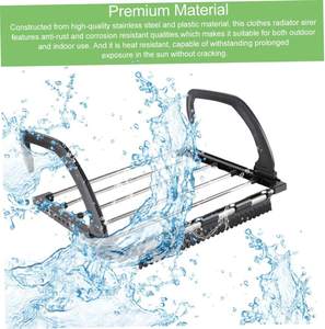Stendibiancheria in acciaio inossidabile pieghevole stendino porta biancheria appendiabiti <span class=keywords><strong>per</strong></span> radiatori - Product Image 5