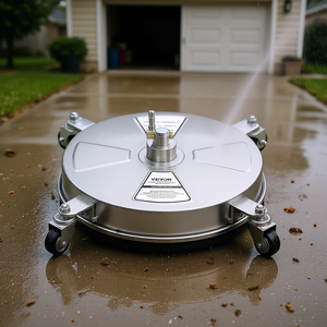 Nettoyeur de surface Vevor 15 pouces à 4 roues, haute pression, acier inoxydable, nettoyage à l'eau froide, usage intensif - Product Image 2