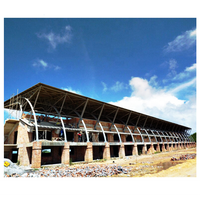 Structure en acier préfabriquée Design Badminten Basketball Salle de sport Stade de football