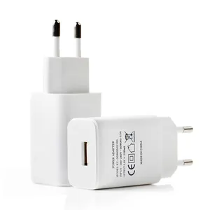 Échantillon gratuit en gros EU US 5V 2.1A adaptateur de charge rapide chargeur mural USB chargeur de téléphone rapide