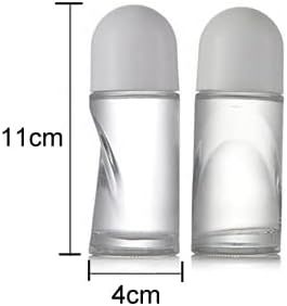 50ml Empty Round Glass Roll-on Bottle with Dropper Cap Screen Printing Refillable <b>Reed</b> <b>Diffuser</b> Compatible Cosmetic Packaging - Product Image 4