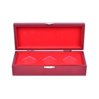 Boîte cadeau en bois personnalisée à charnières avec loquet métallique, doublée de velours, pour rangement de pièces de monnaie, médailles, objets de collection et emballage de souvenirs