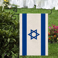 Bandera de Israel Material de lino de alta calidad para exteriores 12*18 en más estilos para elegir