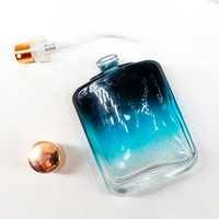 Flacon de parfum en verre givré réutilisable avec pulvérisateur à pompe, capacité de 50 ml/100 ml, pour un nettoyage et un remplissage faciles