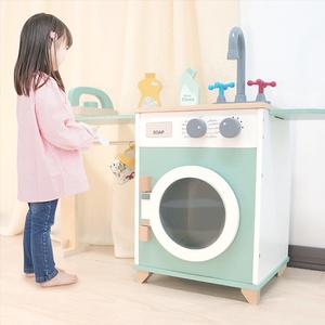 <span class=keywords><strong>Giocattolo</strong></span> per Bambini in Legno Personalizzato a Forma di <span class=keywords><strong>Lavatrice</strong></span> con Copertura Antipolvere ad Asciugatura Rapida e Assorbente d'Acqua - Product Image 2