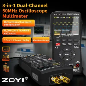 Osciloscopio Automotriz 3 en 1 ZOYI ZT-706, Multímetro, Generador de Forma de Onda True RMS, 180x85x45mm, Uso Eléctrico en Reparación de Vehículos - Product Image 5