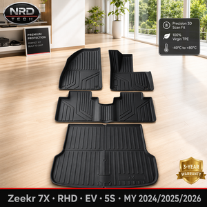 Alfombrillas de TPE para ZKR-Zeekr 7X-RHD-EV-5S_2024, Impermeables, Juego Completo + Alfombrilla de Maletero, OEM/ODM, Entrega Rápida DDP |   CE ISO9001 HAPTEST - Product Image 5