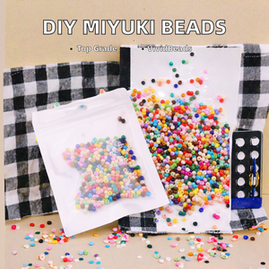 Perles de verre rondes en vrac pour la fabrication de bijoux, 2/3/4 mm, perles de cristal et de lampwork faites à la main, 10g/sac - Product Image 2