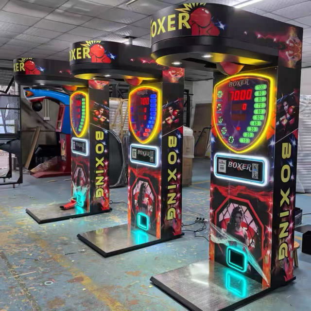 Manufacturer Coin Operated Arcade Electronic Hammer Boxing Speed Training Game Machine for Indoor Gym Use with 2-Year Warranty