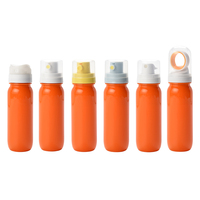 Flacon cosmétique aérosol de voyage 90 ml avec buse annulaire pour brume fine, idéal pour les soins personnels et les toniques