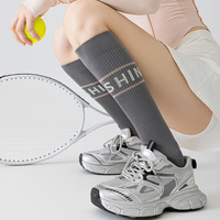 Chaussettes de compression pour jeunes et adultes, tendance, en coton tricoté épais, écologiques, absorbantes, anti-bactériennes, pour le sport