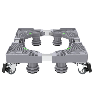 Support de <span class=keywords><strong>machine</strong></span> <span class=keywords><strong>à</strong></span> <span class=keywords><strong>laver</strong></span> réglable en plastique avec base mobile <span class=keywords><strong>à</strong></span> roulettes universelle, adapté aux machines <span class=keywords><strong>à</strong></span> <span class=keywords><strong>laver</strong></span> et aux sèche-linges de salle de bain - Product Image 6