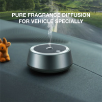 Diffuseur d'air intelligent pour voiture en alliage d'aluminium, diffuseur d'aromathérapie sans eau pour voiture, diffuseur de parfum pour voiture, allumage/extinction automatique intelligent