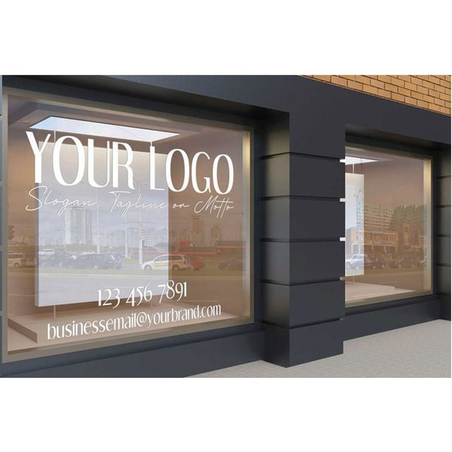 Window Sticker Vinyl Lettering Digital Printing No Glue Static Cling Stickers for Glass Window