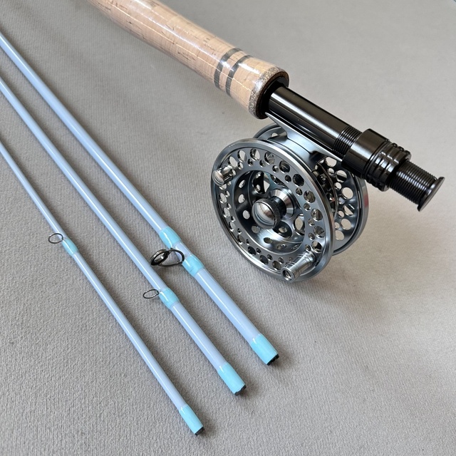 SeeHoo 4 Section  Fishing Rods and Reel Combo Fly Fishing Rod Combo Super Light Portable Carbon Fiber Fishing Rod Set