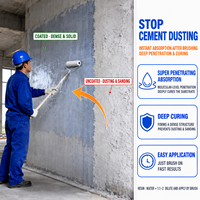Fabricant de durcisseur de béton OEM, scellant pour ciment à pénétration profonde pour revêtement mural, peinture pour bois et usage industriel