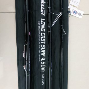 <span class=keywords><strong>Canne</strong></span> à Pêche de Surf <span class=keywords><strong>Lurekiller</strong></span> 4.50M Carbone Haut Module 46T en 3 Sections 100-250G Longcast Action Rapide avec Poignée EVA - Product Image 6