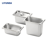 Bac Gastronorme 1/9 en Acier Inoxydable pour Cuisine Professionnelle – Petite Boîte de Présentation pour Condiments et Sauces